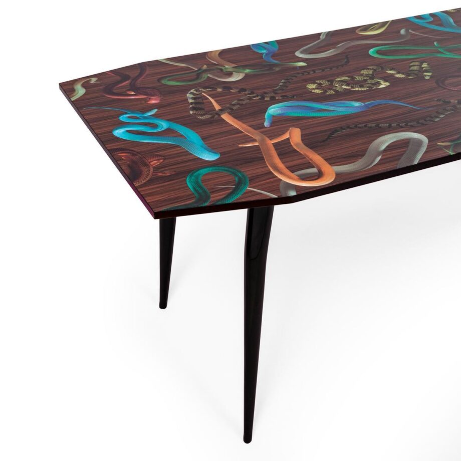 Snakes On Wood Table Seletti