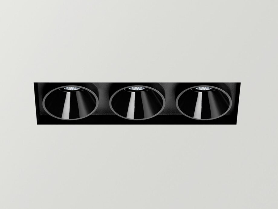 Black Foster Asymmetric Trimless 3 Spotlight Arkoslight