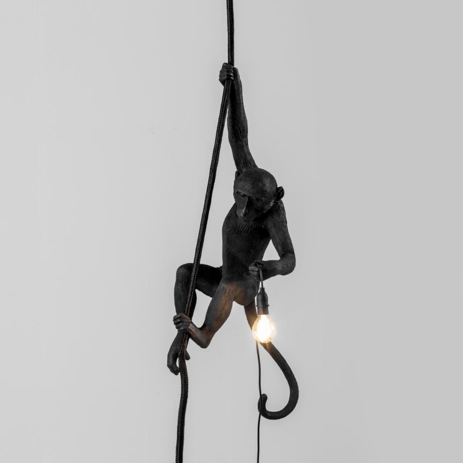 The Monkey Lamp Black Ceiling Outdoor Pendant Lamp Seletti