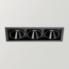 Black Foster Recessed 3 Spotlight Arkoslight