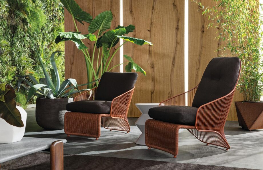 Colette Outdoor Outdoor Armchair Minotti