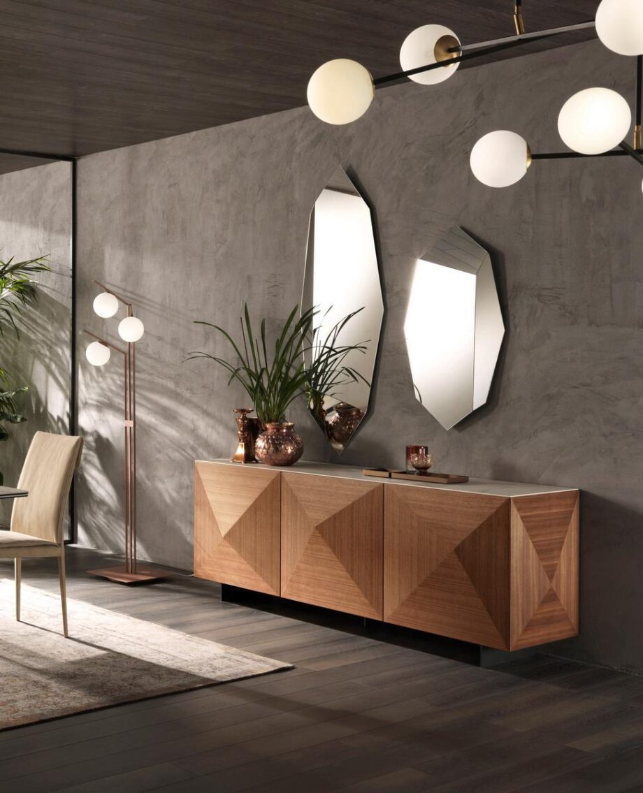 C Wood Sideboard Riflessi