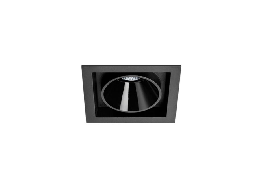 Black Foster Recessed 1 Spotlight Arkoslight