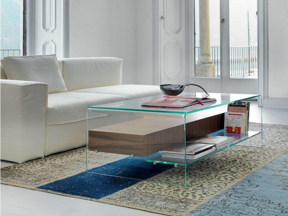 Bridge With Drawer And Shelf Coffee Table Sovet