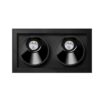 Black Foster Asymmetric Recessed 2 Spotlight Arkoslight