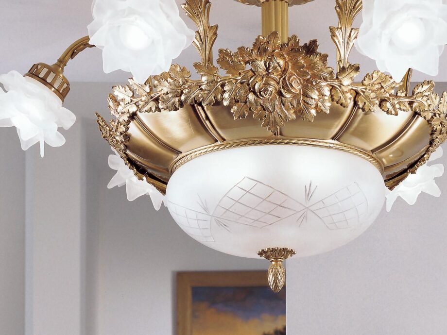 Rose 700/6+2sf Ceiling Lamp Possoni Illuminazione