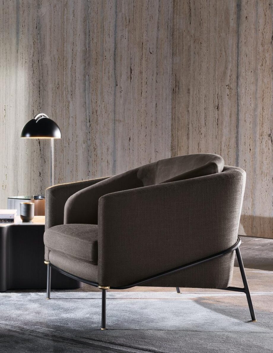 Fil Noir Armchair Minotti
