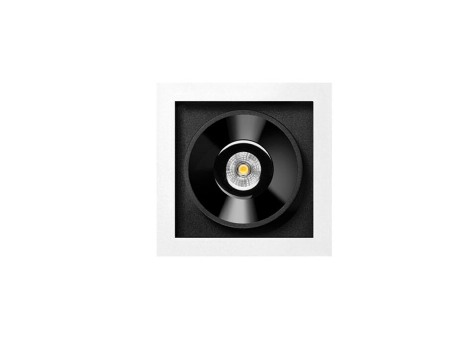 Black Foster Recessed 1 Spotlight Arkoslight