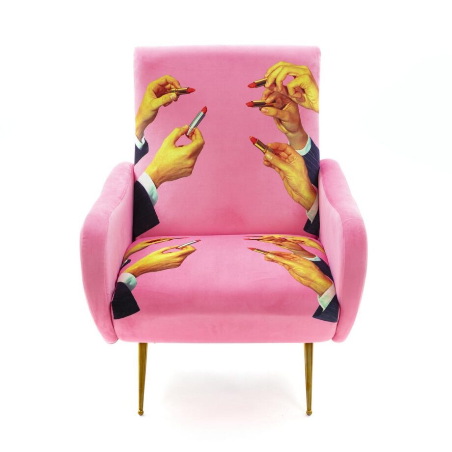 Lipstick Pink Armchair Seletti