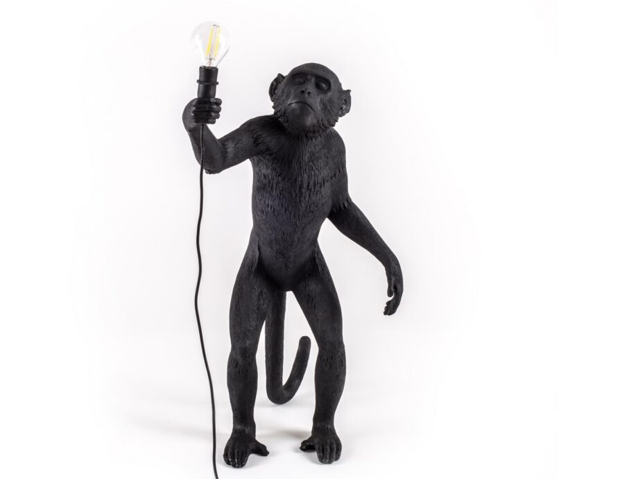The Monkey Lamp Black Standing Outdoor Floor Lamp Seletti