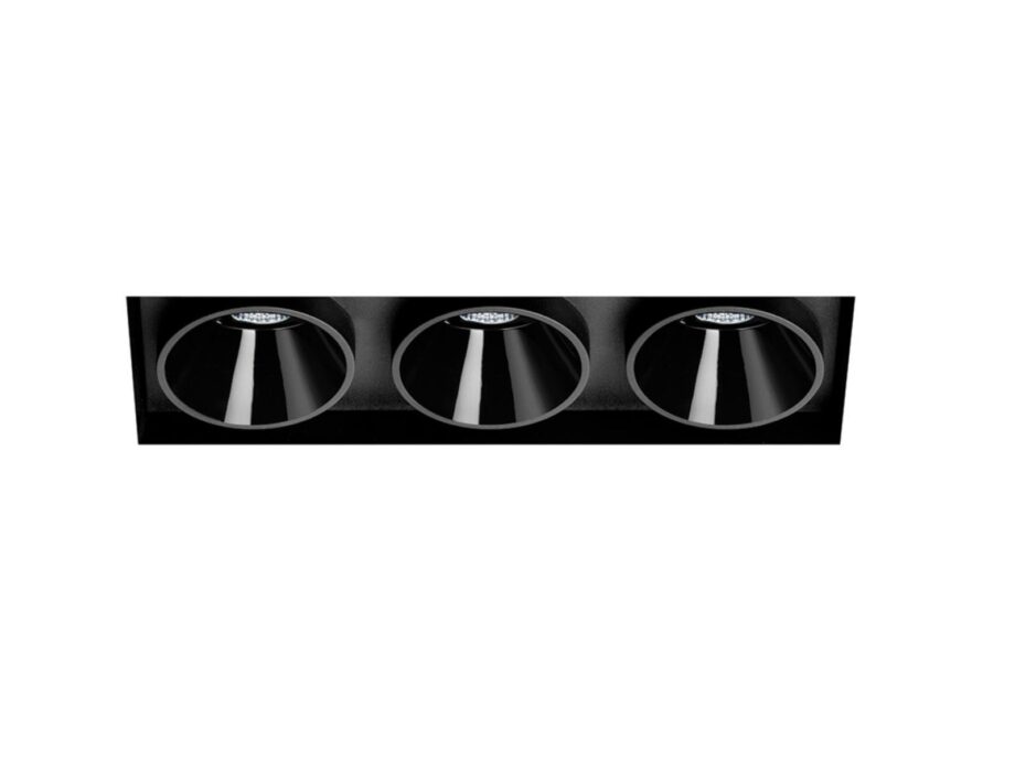 Black Foster Asymmetric Trimless 3 Spotlight Arkoslight