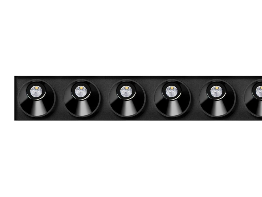 Black Foster Asymmetric Trimless 10 Spotlight Arkoslight