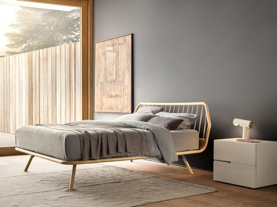 Trama Legno Bed Pianca