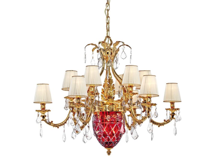 Lara 4400/12+3 Sh/p Pendant Lamp Possoni Illuminazione