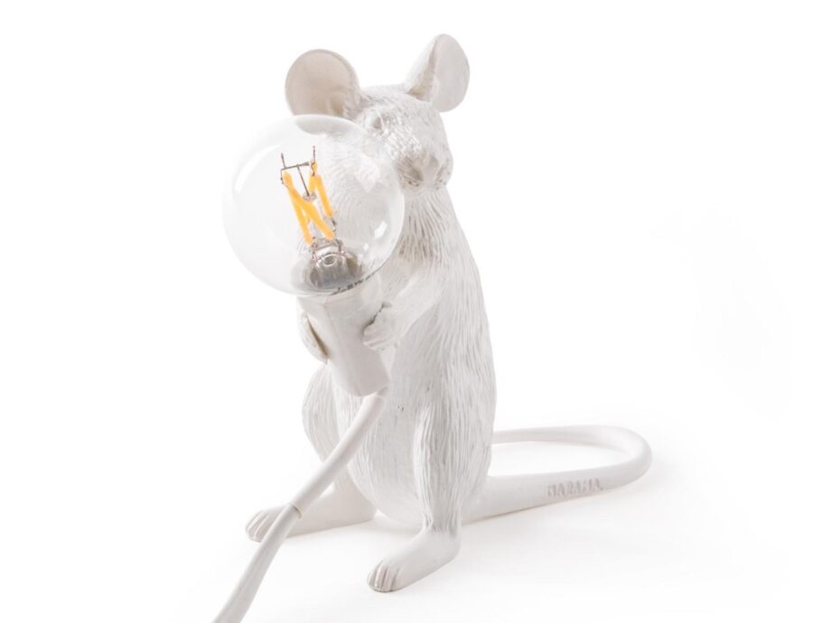 Mouse Lamp Sitting Mac Table Lamp Seletti