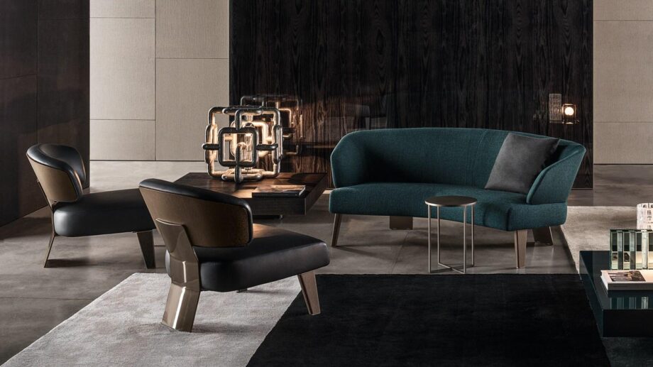 Reeves Lounge Semicurvo Sofa Minotti