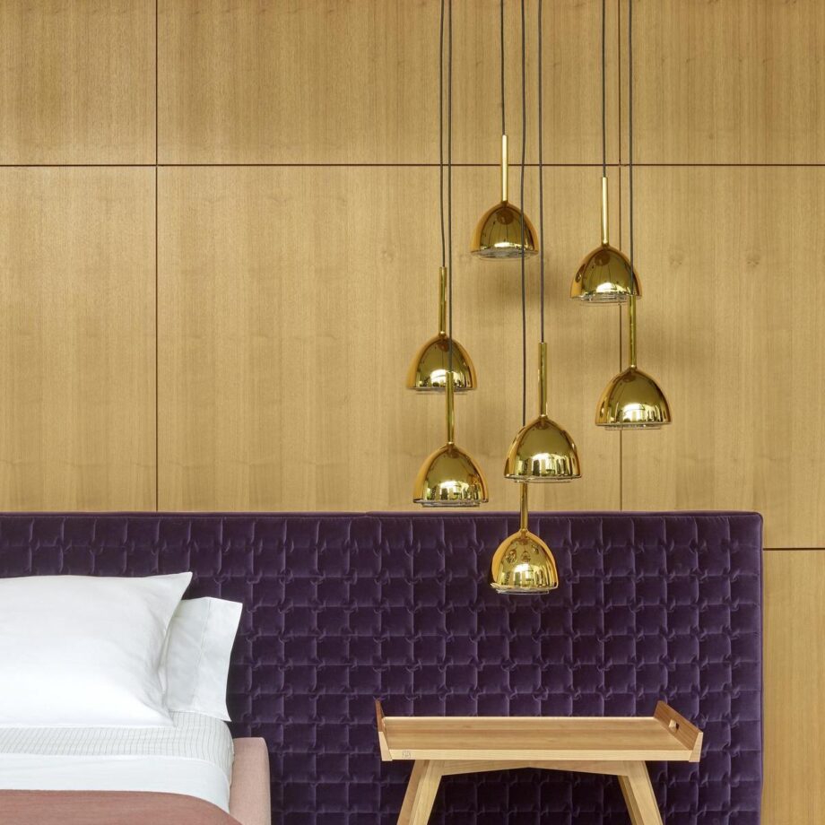 Brass Bell Pendant Lamp Ligne Roset