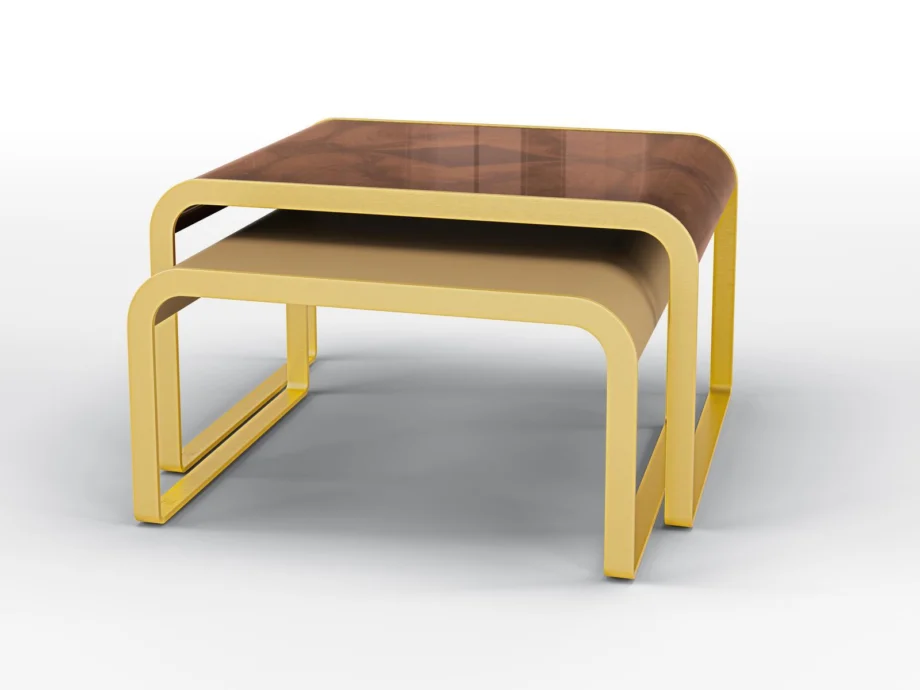 Dea Twin Set Coffee Table Bruno Zampa