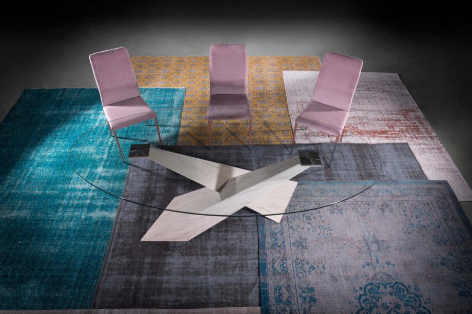 Living Stone & Glass Table Riflessi