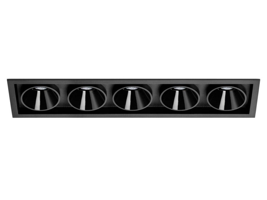 Black Foster Asymmetric Recessed 5 Spotlight Arkoslight