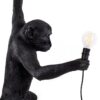 The Monkey Lamp Black Hanging Outdoor Wall Lamp Seletti
