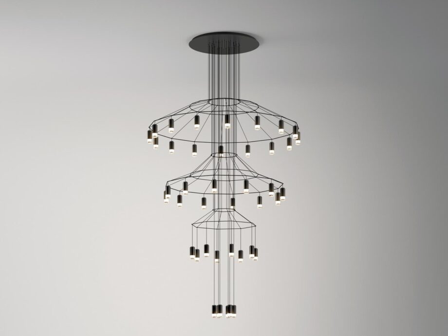 Wireflow Chandelier Pendant Lamp Vibia
