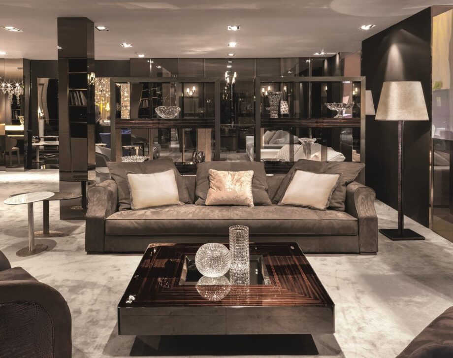 Rubens Free Back Cushions Sofa Longhi