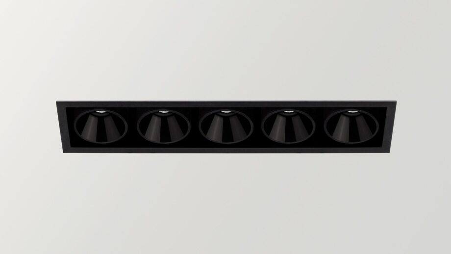 Black Foster Recessed 5 Spotlight Arkoslight