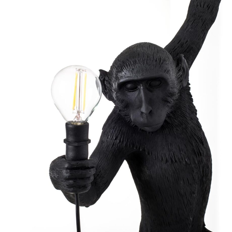 The Monkey Lamp Black Hanging Outdoor Wall Lamp Seletti