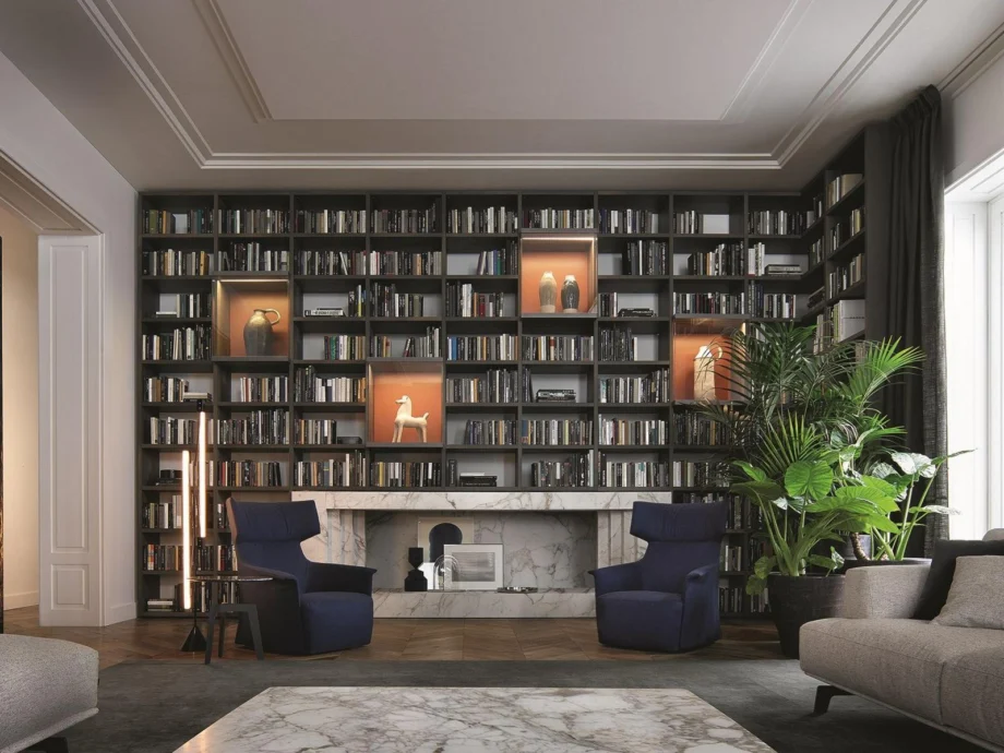 Wall System Bookcase Poliform