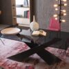 Living Graphite & Smoked Crystal Table Riflessi
