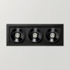 Black Foster Recessed 3 Spotlight Arkoslight