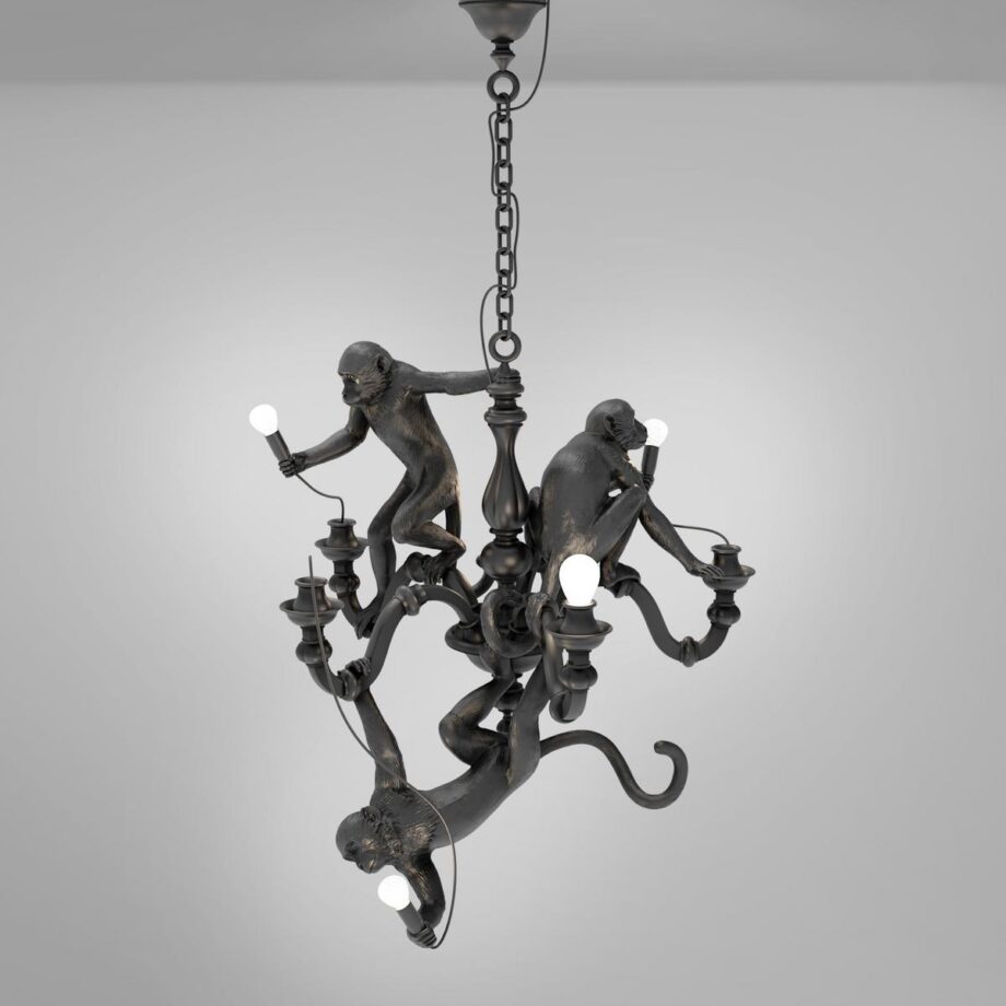 Monkey Chandelier Pendant Lamp Seletti