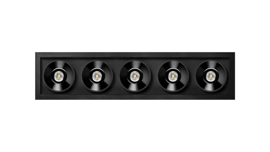 Black Foster Recessed 5 Spotlight Arkoslight