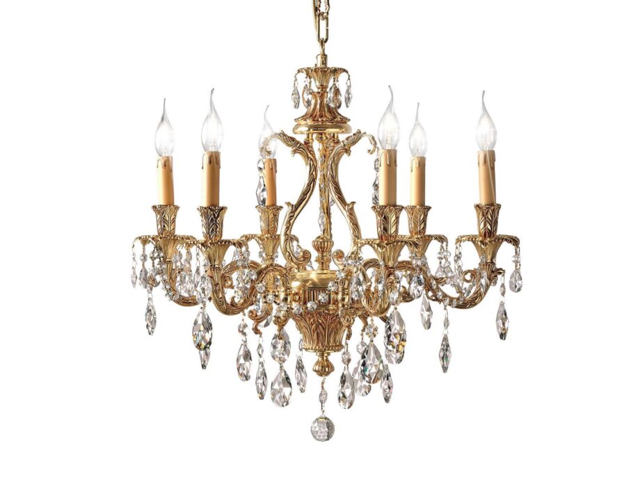Irina 793/6 Sh/g Pendant Lamp Possoni Illuminazione