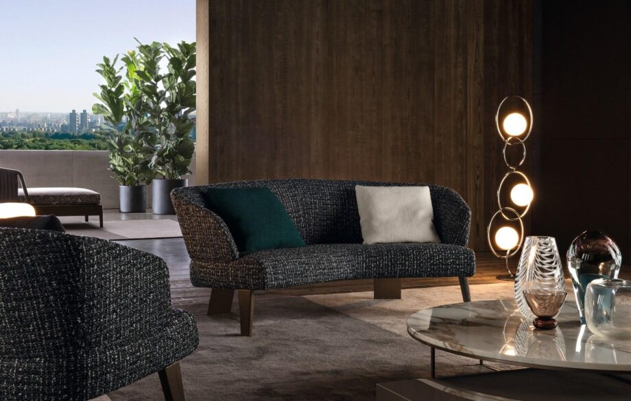 Reeves Lounge Semicurvo Sofa Minotti