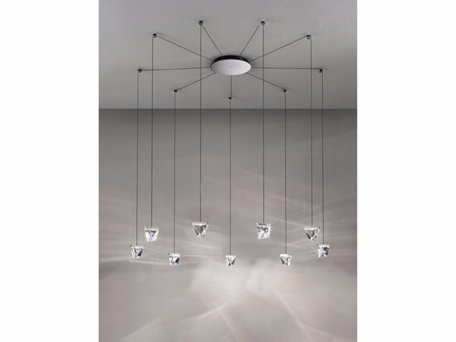 Tripla 9 Spots Pendant Lamp Fabbian