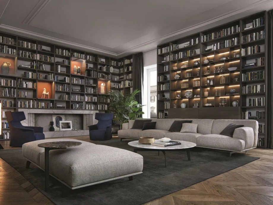 Wall System Bookcase Poliform