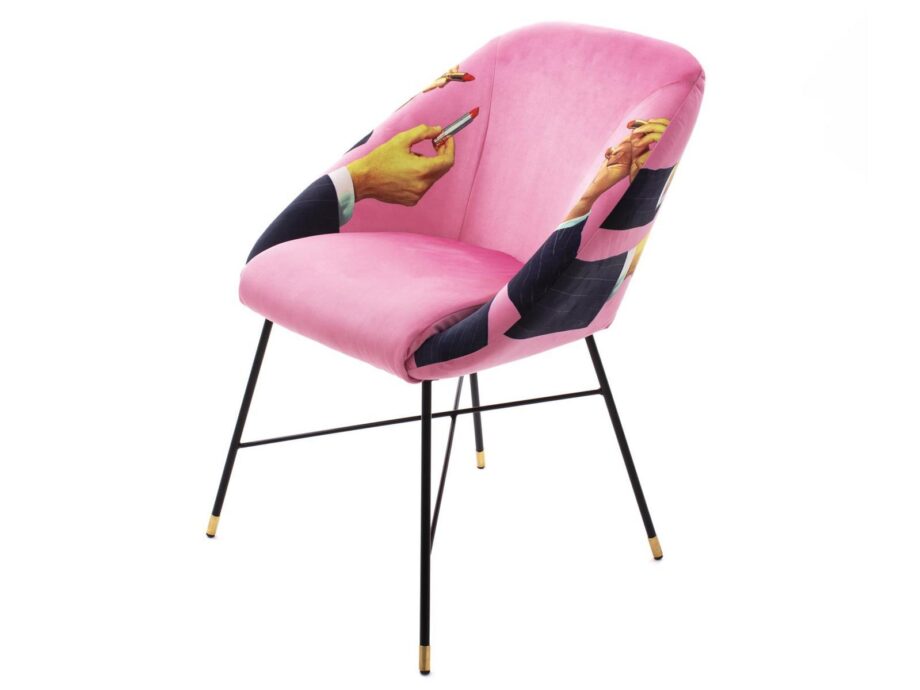 Lipsticks Pink Chair Seletti
