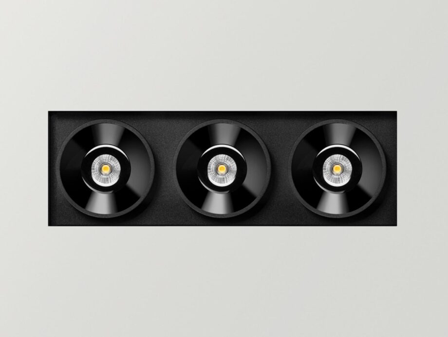 Black Foster Trimless 3 Spotlight Arkoslight