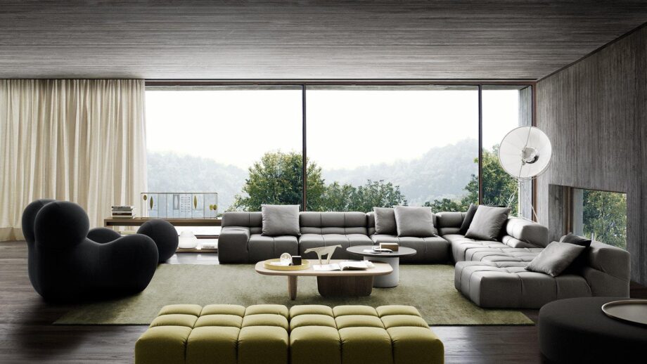 Tufty Time Leather Sofa Bb Italia