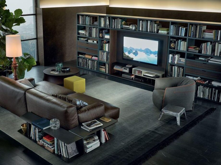 Wall System Bookcase Poliform
