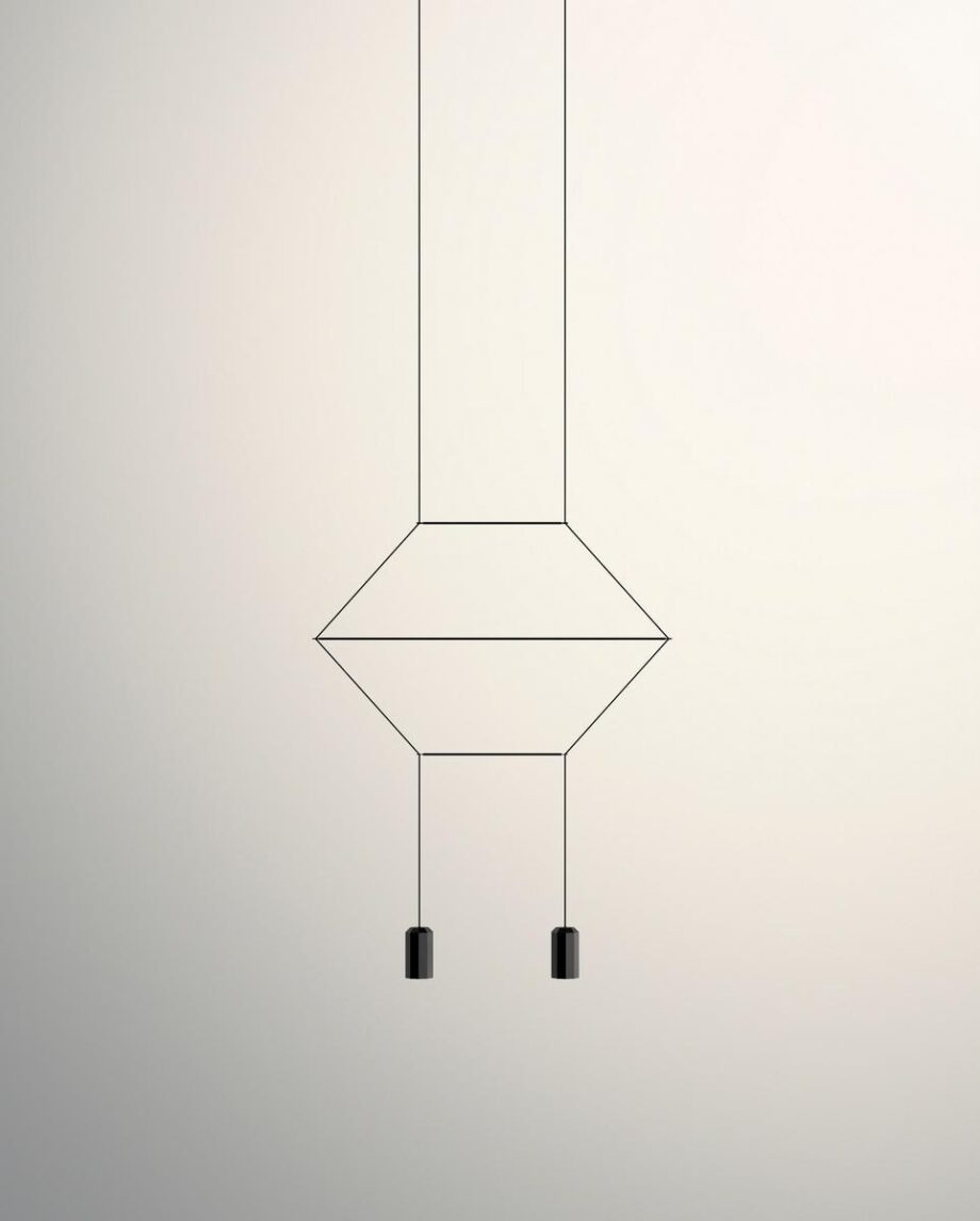 Wireflow Lineal Pendant Lamp Vibia