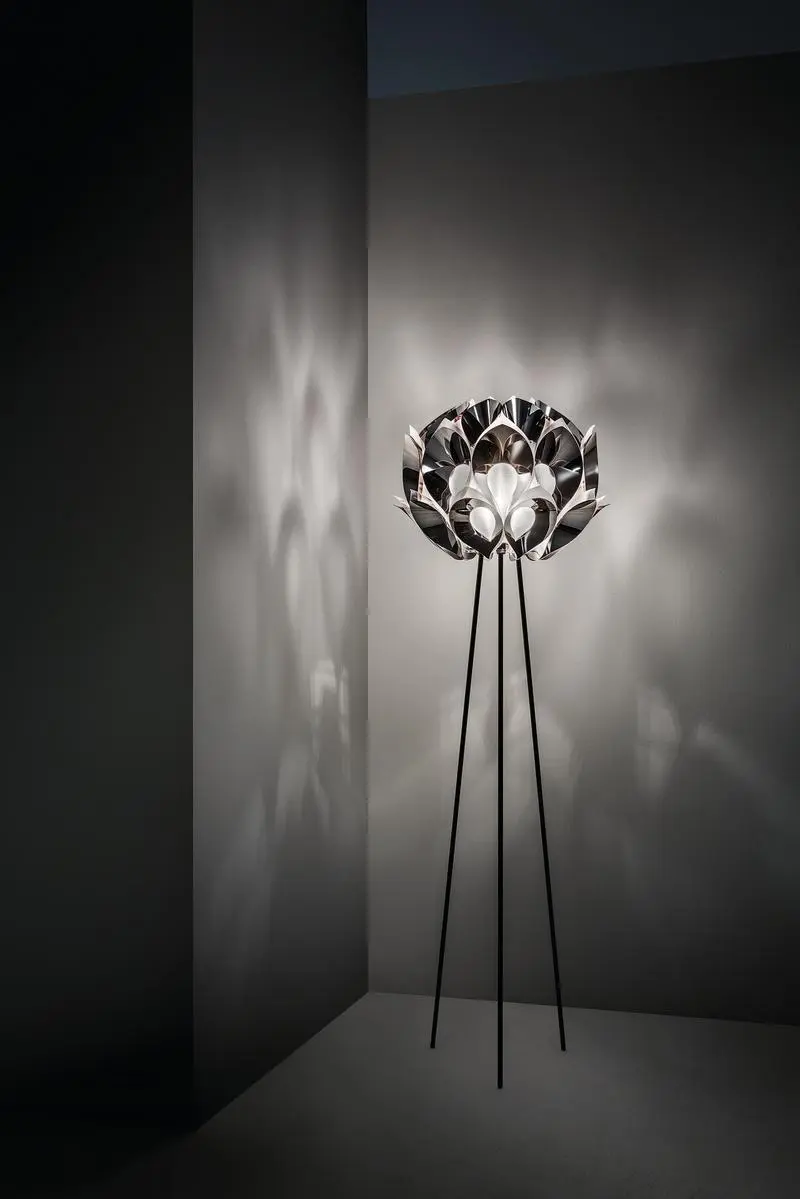 Flora Pewter Floor Lamp Slamp