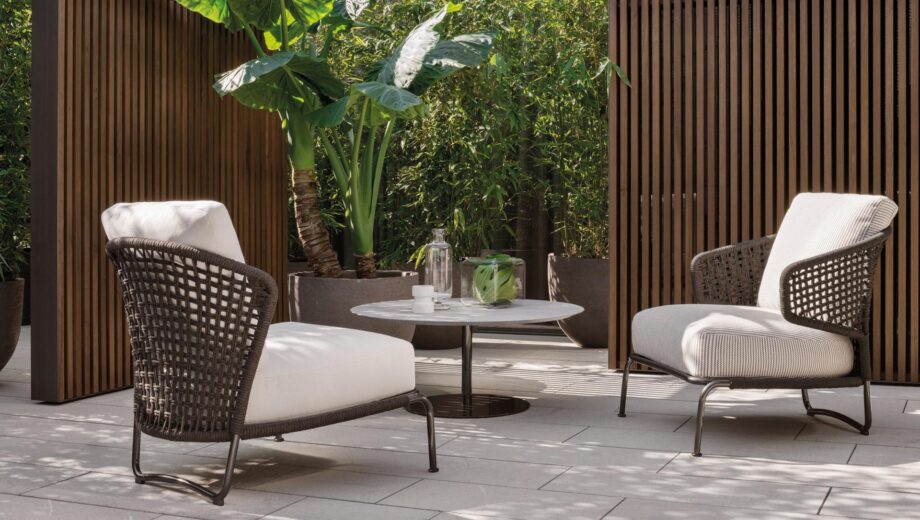 Aston Cord Outdoor Outdoor Armchair Minotti
