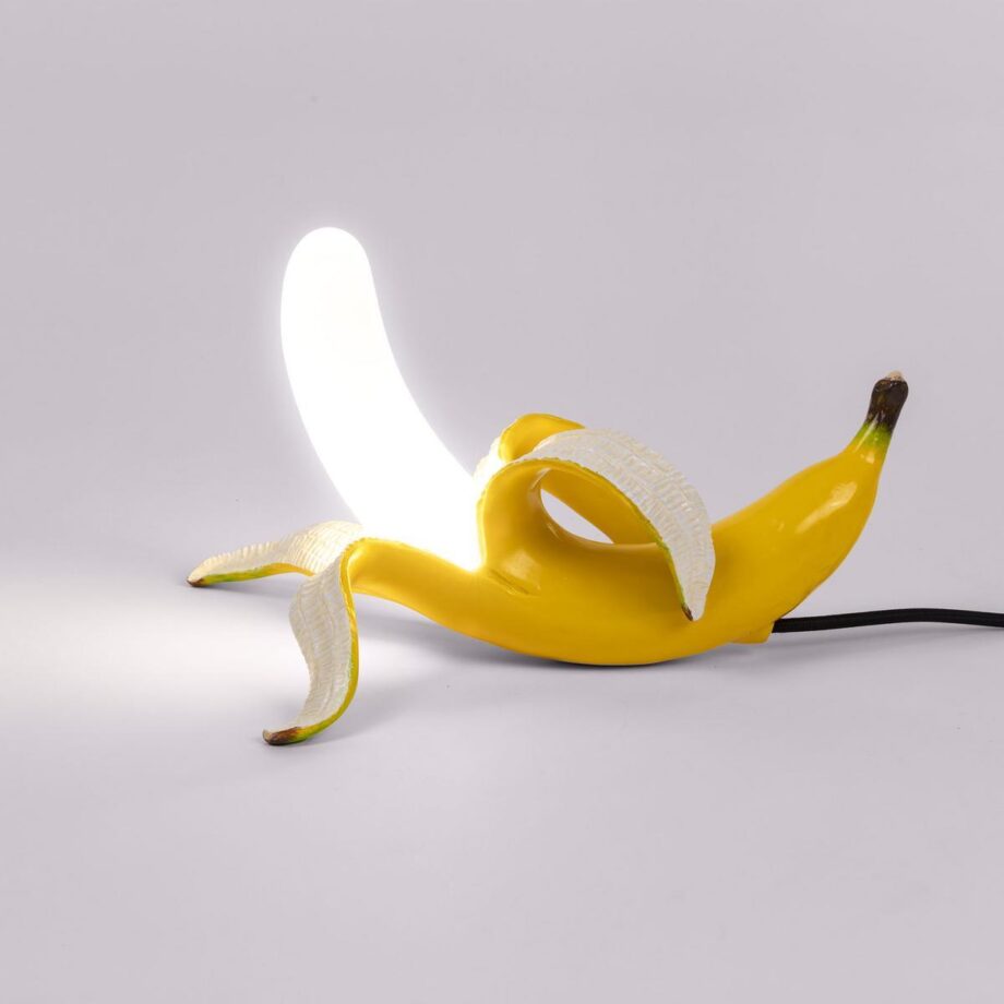 Banana Lamp Yellow Dewey Table Lamp Seletti