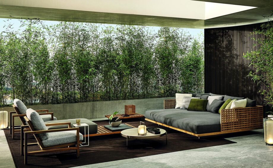 Quadrado Outdoor Armchair Minotti