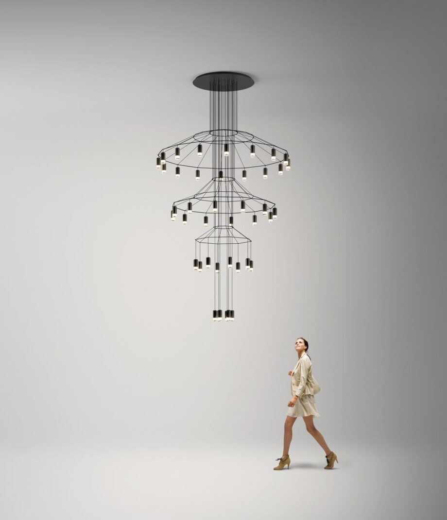 Wireflow Chandelier Pendant Lamp Vibia