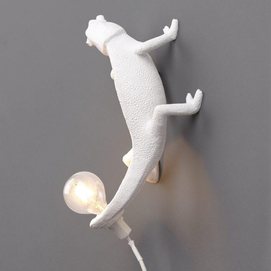 Chameleon Going Up Wall Lamp Seletti