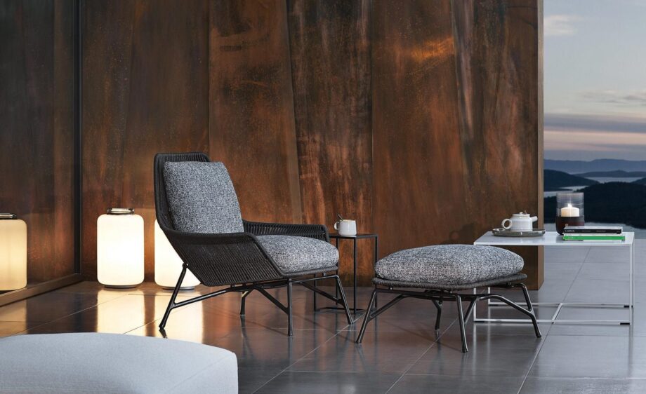 Prince Cord Outdoor Outdoor Armchair Minotti